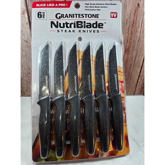 Nutriblade Granitestone Nutriblade 6-Piece Steak Knives - Picture 1 of 1